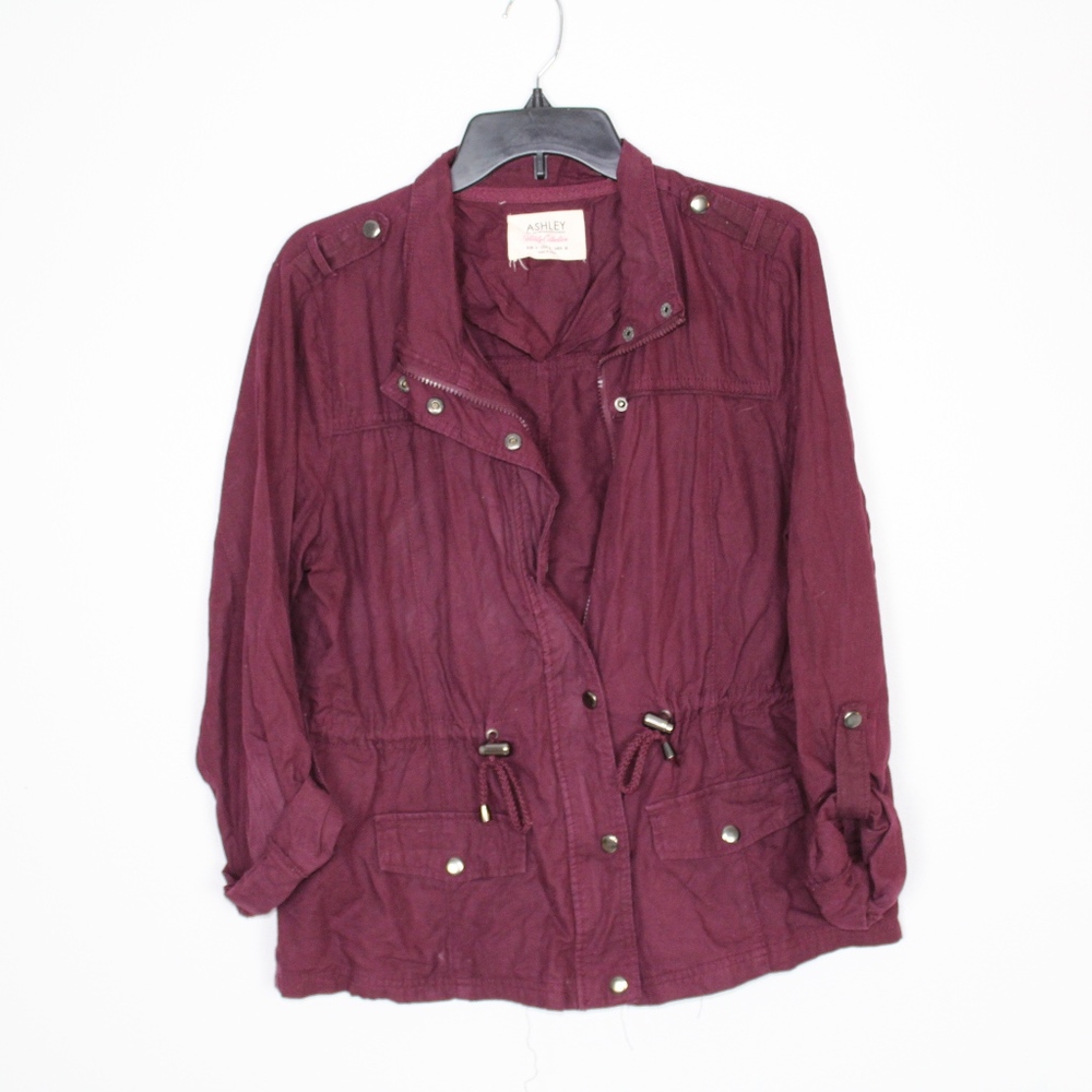 26 International Maroon Ashley Utility Jacket